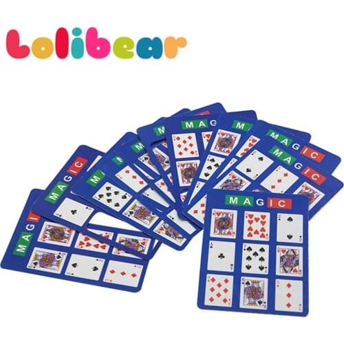 Deck Playing Poker Card Magic Tricks Close Up Magia Color Prediction Magie The Favorite Card Magica Illusion Gimmick Props Toys