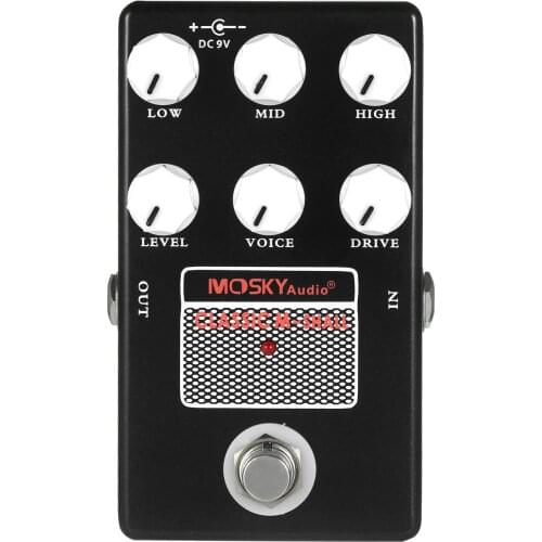 MOSKYaudio CLASSIC M-SHALL Speaker Simulator Cabinet Simulator Guitar Effect Pedal Speaker Simulation for Guitar Bass