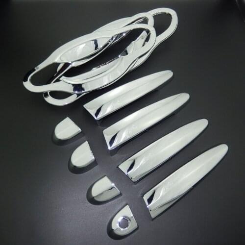 For BMW X1 E84 X3 F25 X5 E70 X6 E71 ABS Chrome Side Door Handle Cover Trim & Door Bowl Cup Cover 2009 2010 2011 2012 2013 2014