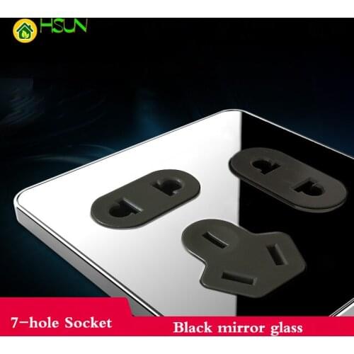 Wall concealed socket Seven holes 2+2+3 socket Household Power switch socket panel