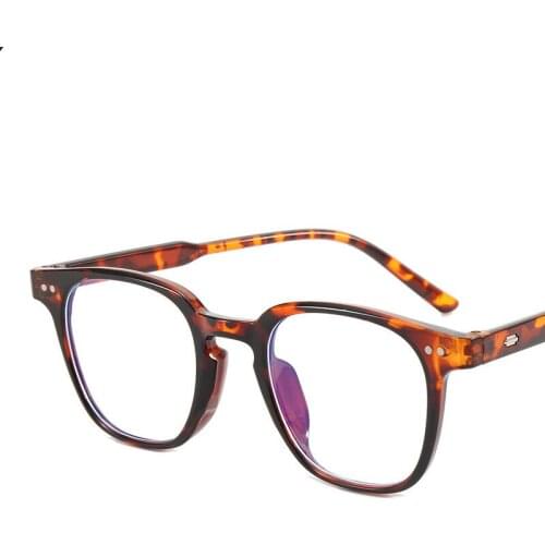 2021 New Anti Blue Light Woman Glasses Men Fashion Optical Computer Transparent Eye Glasses Frame Classic Brand Design Eyewear