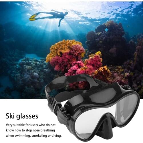 New type of goggles silicone anti-fog snorkeling goggles frameless goggles underwater salvage goggles diving equipment #W
