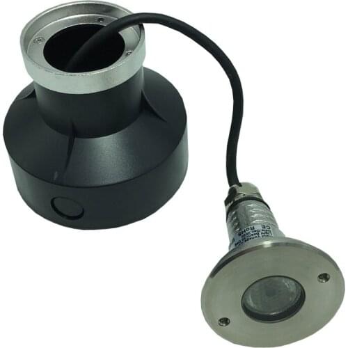 Light IP68 316 Stainless Steel Underwater Pond Lighting 3W DC12V Warm White Plastic Embedded Sleeve