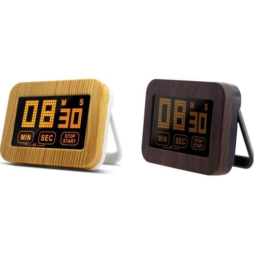 LCD Touchscreen Kitchen Timer Digital Timer Magnetic Electronic Timepieces Loud Alarm Clock