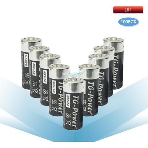 Kpay 100pcs/Lot LR1 Alkaline Batteries SIZE N E90 MN9100 910A 1.5V Single Use Dry Batteries For Sperker Bluetooth Players