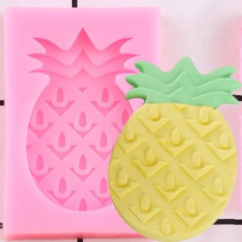 Pineapple Silicone Mold Cupcake Topper Fondant Molds Chocolate Gumpaste Candy Resin Moulds DIY Party Cake Decorating Tools
