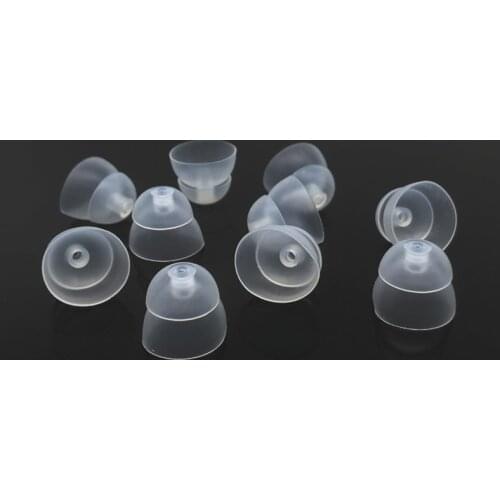 Silicone made hearing aid power dome double dome eartips compatible to ReSound Surefit open fit and RIC RITE RIE Hearing Aid