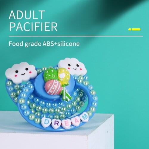 TEN@NIGHT DDLG Adult Baby Size Pacifier Handmake Silicone BPA Free ABDL Adult Size Pacifier Daddy Girl Dummy Dom Little Space