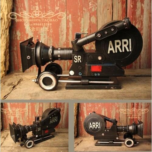 ANTIQUE IMITATION IRON CRAFT CAMERA MODEL PHOTOGRAPHY PROPS VINTAGE CAMERA MODELS HOME BAR DECORATION