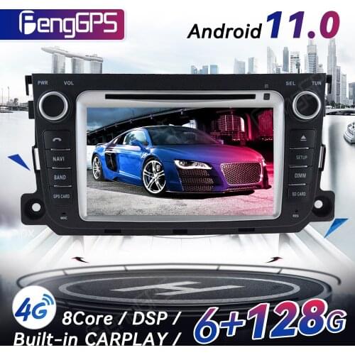 4+64G 2 Din Stereo Android 9.0 for Mercedes-benz Smart 2010-2014 GPS Navigation DVD Player Radio Multimedia 4K Headunit