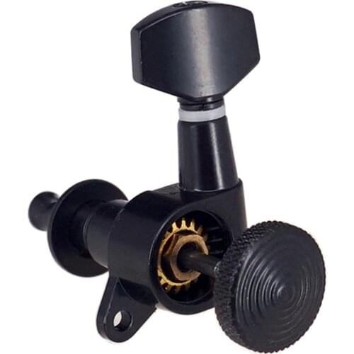 String Locking Guitar Tuning Pegs Tuner Machines Heads-black 6r Right