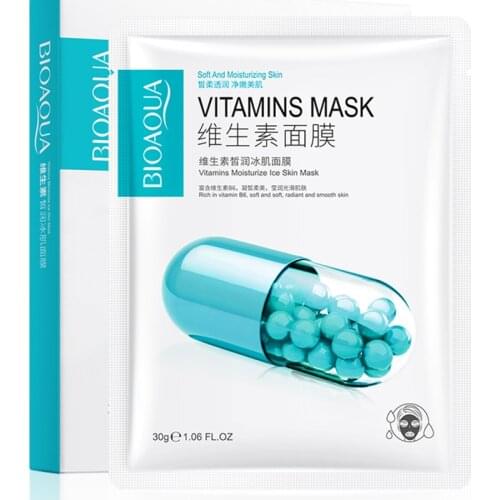 Vitamin Ice Skin Face Mask For Women Moisturizing Shrinking Pores Oil Control Improving Dryness Gentle Repairing Brightening