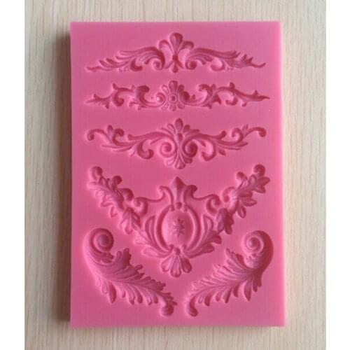 High Quality Sculpted Vintage Flower Lace Silicone Fondant Cake Decor Sugar Icing Mold Bakeware Cake Tools Useful Kitchen Tools