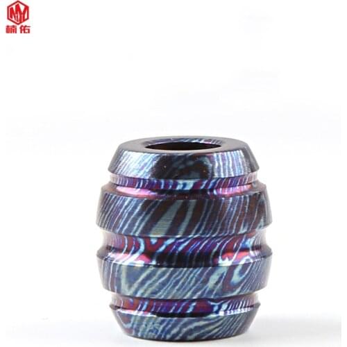 1PCS Titanium Alloy Knife Bead Paracord Pendant Outdoor Survival Tool Accessories Camping Flashlight Bracelet Pendant