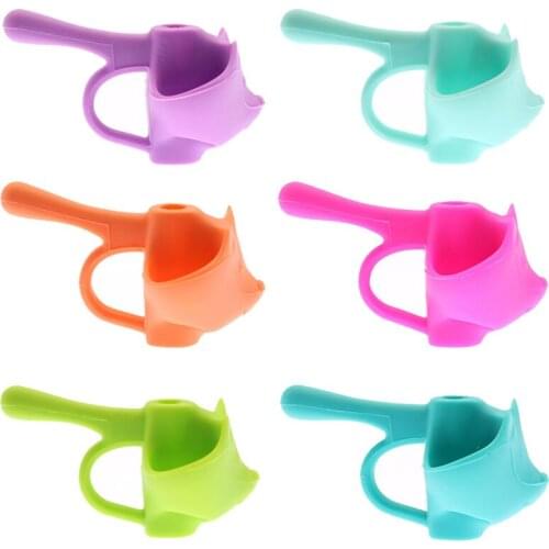 1pcSilicone Three-finger Pen Holder Teaching Aids for Writing Correction Soft Gel Writing Posture Correction Device for Students