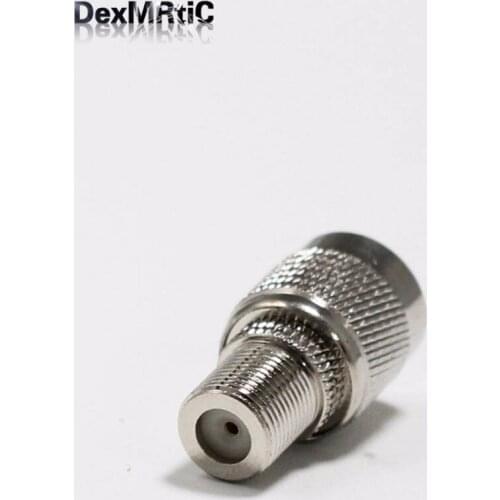 1pc TNC Male Plug switch F Female Jack RF Coax Adapter convertor Straight Nickelplated NEW wholesale