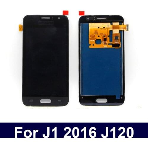 100% Test Can Adjust Brightness LCD For Samsung Galaxy J1 2016 J120 J120F J120H J120M LCD Display Touch Screen