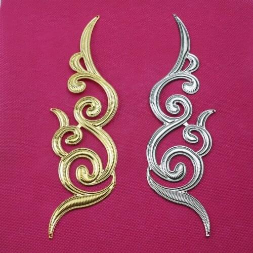 2pairs/lot 60*180mm Filigree Metal Crafts decoration For Jewelry Making DIY Accessories Box decoration Cosplay accessories