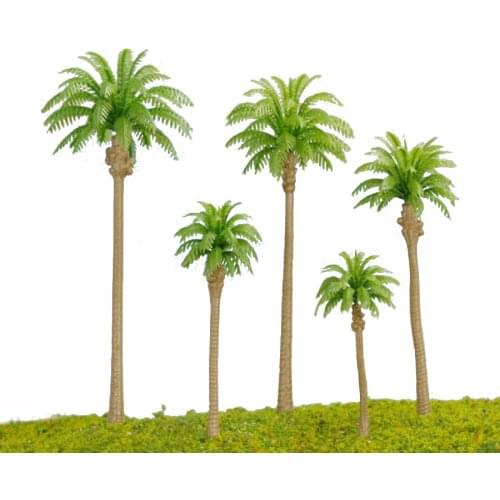 6cm 1/200 Scale Plastic Miniature Model Palm Tree In Architecture Model Building Design And Hobby Maker Model