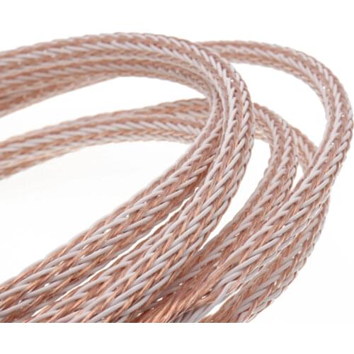 Hifi Audiophile 8TC/12TC OCC Audio Power Amplifier Bulk Cable DIY Speaker Wire