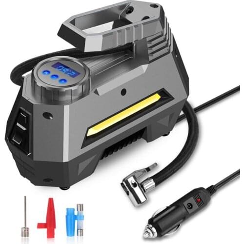 Car Air Compressor Tyre Inflator Pump Portable Compressor Digital Car Tyre Pump 12V 150PSI Air Pump for Car Bicycle Tires Balls