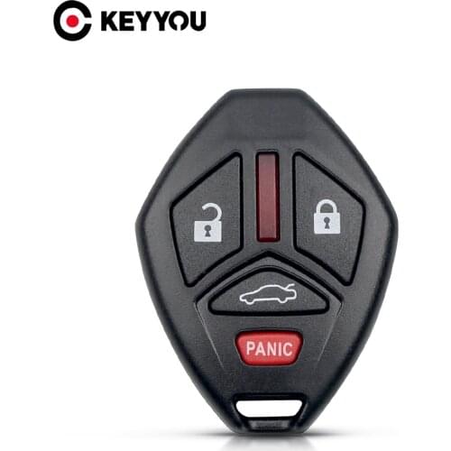 KEYYOU Remote Key Fob Case Shell Housing Case For Mitsubishi Galant Eclipse Lancer Outlander Endeavor Mirage EVO 3+1 Buttons