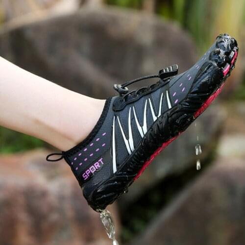 Men Women Quick-Drying Aqua Shoes Water Shoes Beach Swimming Wading Reef Sneakers Breathable Non-Slip On Surf Barefoot Shoes