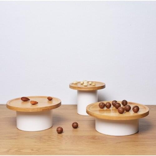 S M Black White Food Cakes Cupcakes Dessert Display Holders Baking Bread Cupcakes Stand for Wedding Christmas Dinnerware