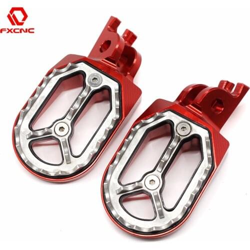 CNC Aluminum Dirt Bike Footpeg Footest Foot Peg For HONDA CR125 CR250 CRF150R CRF250R CRF250X CRF450R CRF450X CRF250L CRF250M