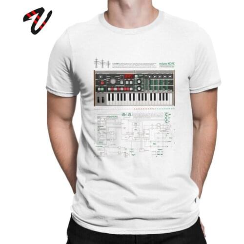 Microkorg Industrial One T-Shirt Men Tshirt Synth Synthesizer Electronic Modular Techno Tees Cotton Camiseta Print Geek T Shirt