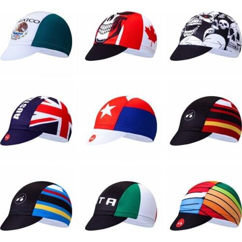 Uk USA Bike Hat Cycling Cap Women Men Bicycle bandana hats Ciclismo Sun UV Hat MTB Team Pro Headband Headwear cap 2019 Blue red