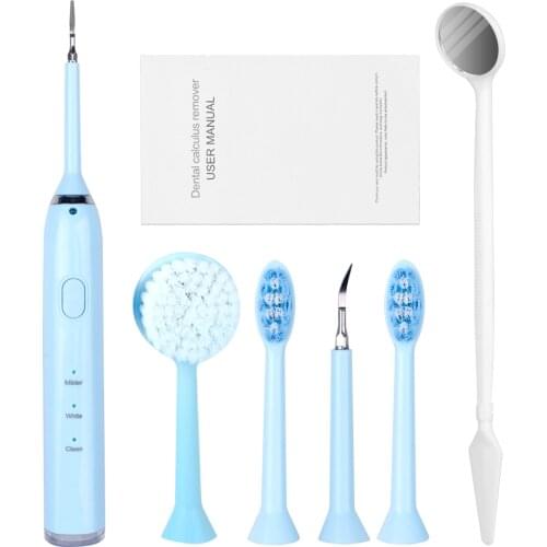 USB Electric Oral Irrigator Dental Tartar Mirror Professional Dental Calculus Remover Sonic Toothbrush Oral Stain Remover Kit