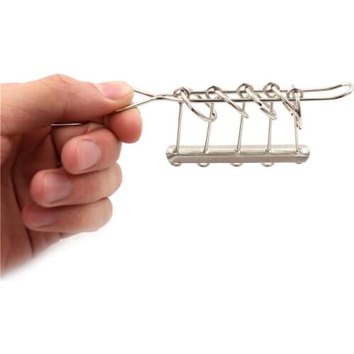 New Chinese Traditional 9 Linked Rings Kids Adults Intelligence Educational Toy 9 Rings Brainteaser Wire Game Metal Puzzle Toy