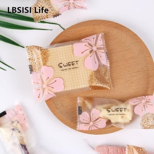 LBSISI Life In The Name Of Love Snowflake Cake Nougat Bag Small Cranberry Nougat Cookie Machine Sealed Bag