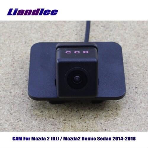 Liandlee CAM Car Reverse Rearview Camera For Mazda 2 (DJ) / Mazda2 Demio Sedan 2014-2018 / Backup Camera HD CCD Night Vision