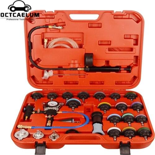 28pcs Universal Radiator Pressure Tester and Vacuum Type Cooling System Test Detector Tool Kit