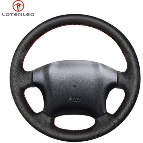 LQTENLEO Black Artificial Leather Steering Wheel Cover For Hyundai Tucson 2004 2005 2006 2007 2008 2009 2010 2011 2012 2013 2014