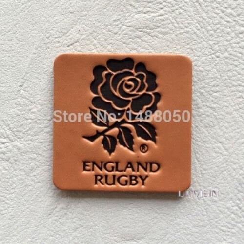 Wholesale customized Garment Shoes Jeans embossed/deboss PU Leather Label with logo & trademark