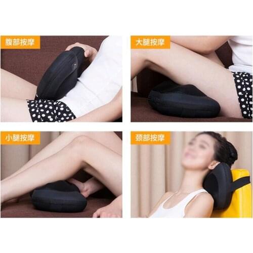 Cervical Vertebra Massager Rotation Heating Therapy Pillow 3d Kneading Masssage Cushion Electric Neck Shiatsu Massage Car Home