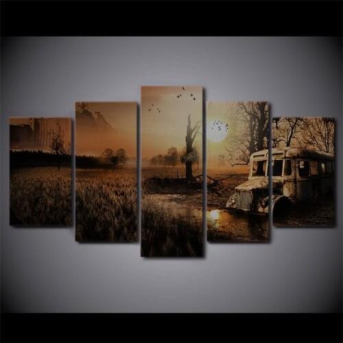Modern Canvas Printed Painting Framework Home Room Art Game 5 Pieces Velvet Assassin Landscape Abstract Poster Decor