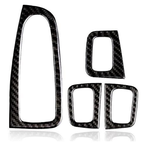 Carbon Fiber Window Lift Window Lifter Switch Frame Door Decoration Stickers For Mercedes-Benz C-Class W205 C180L C200L