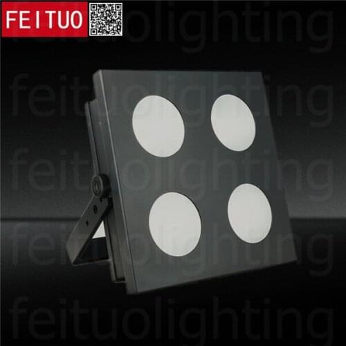 6pcs/lot High Power COB Blinder Light LED 4X100W Audience Wash Light 4 Eyes Warm |Cool White Stage Projector DMX Lighting