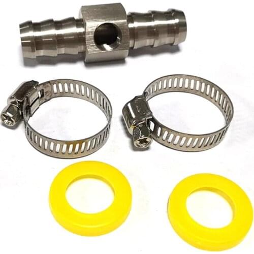 Extension Filter Fuel Pressure Gauge Sensor Connector Extender Spacer Internal Thread 1/2 " T-fitting Bung Adapter Parts A5KD