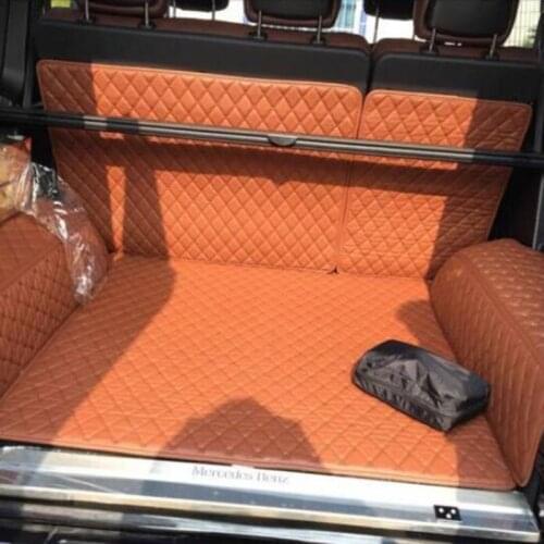 For Mercedes-Benz G-class W463 High quality TRUNK MAT SET CARGO LINER ECO LEATHER G63 G500