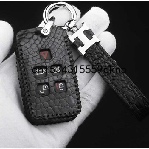 High Grade Leather Key Case For Land Rover Range Rover Sport Evoque Discovery 4 5 Freelander 2 Car Key Cover