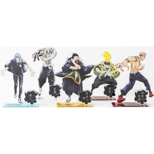 Japan Anime Jujutsu Kaisen Acrylic Stand Model Plate Fashion Desktop Toy Mahito Jogo Hanami Ryomen Sukuna Geto Suguru Cosplay