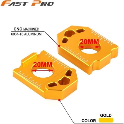 CNC Motorcycle CNC Rear Chain Adjuster Axle Block For SUZUKI DRZ400SM DRZ 400SM DRZ 400 SM 2004-2019