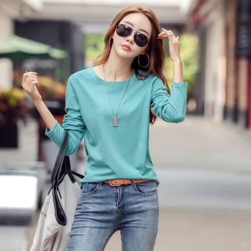 BYGOUBY S-3XL Plus Size Women Pullover Sweaters Spring Autumn Long Sleeve Cotton Top Tee Shirt Chic O Neck Female Jumper Pull