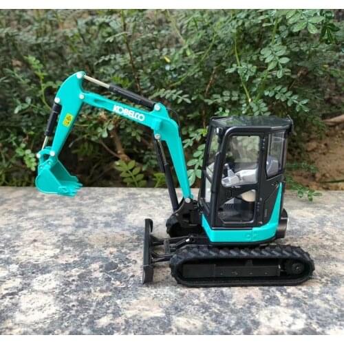 1/30 Scale KOBELCO SK35SR-6E Compact Excavator Green Diecast Model Toy