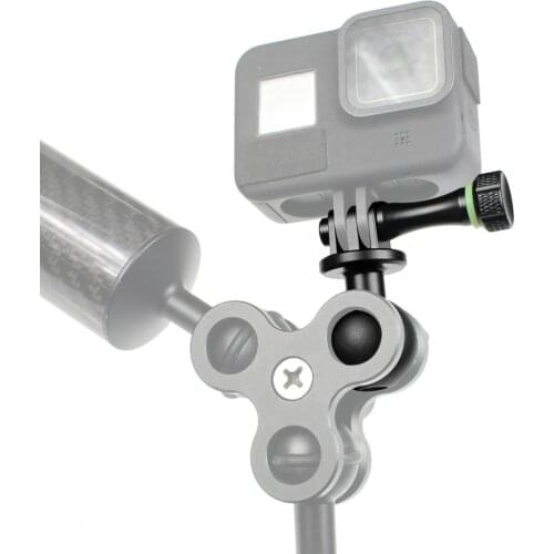 1" inch Mini Tripod Ball Head Base Adapter Aluminum Alloy w Screw Nut Bike Bracket Motorcycle Holder for GoPro Action Camera